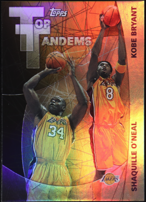 kobe and shaq basketball card