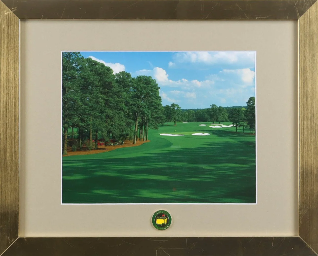 "The Augusta National Golf Course" Custom Framed Photo Display with Masters Pin