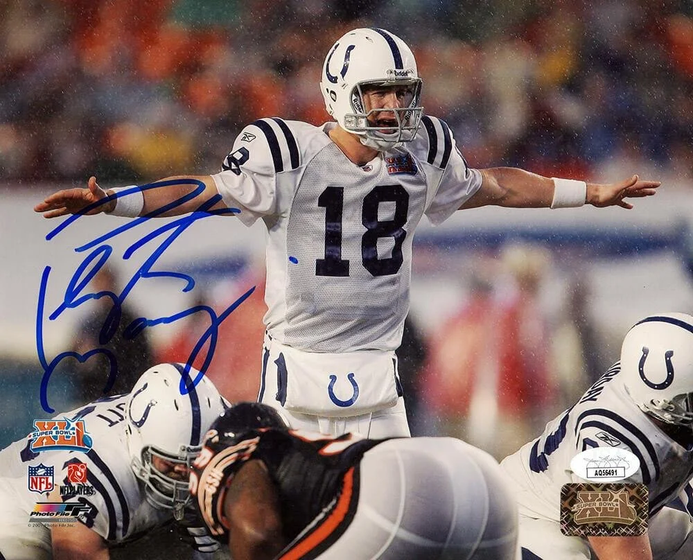 peyton manning signed photo