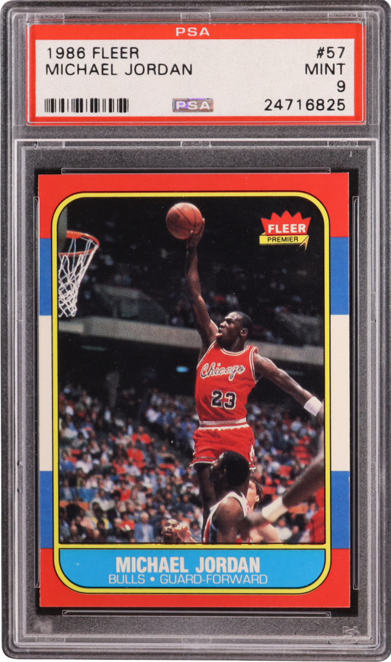 1986-87 Michael Jordan Fleer Rookie Card #57
