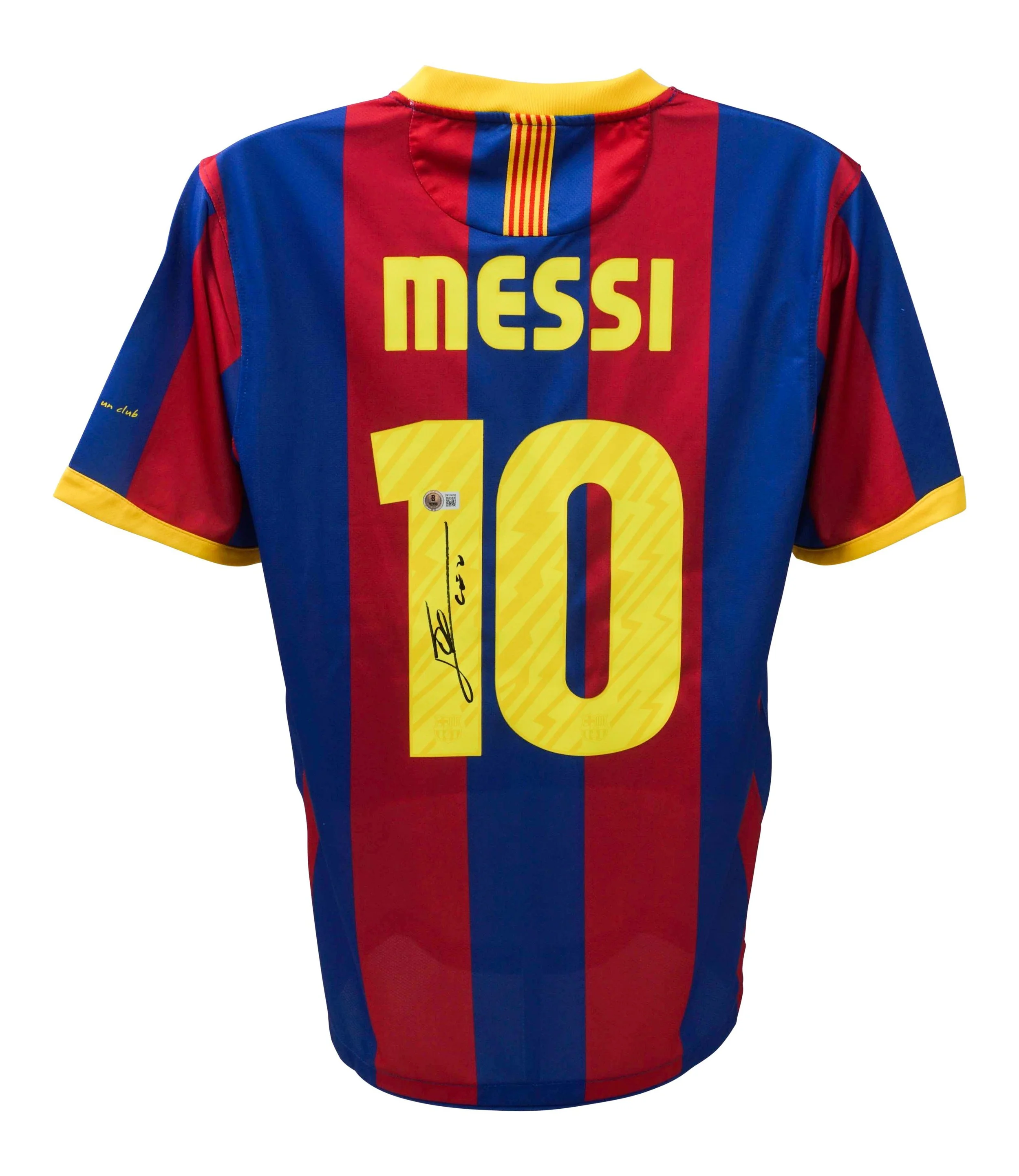 lionel messi signed barcelona jersey