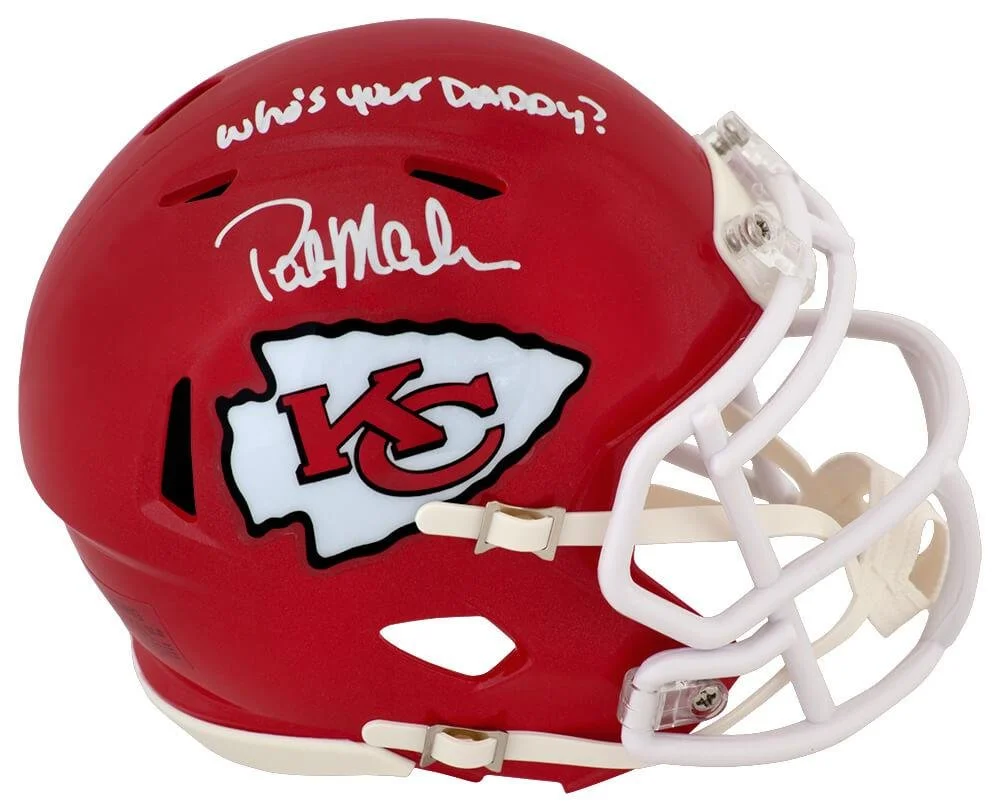 Patrick Mahomes Signed Helmet and Signed Memorabilia