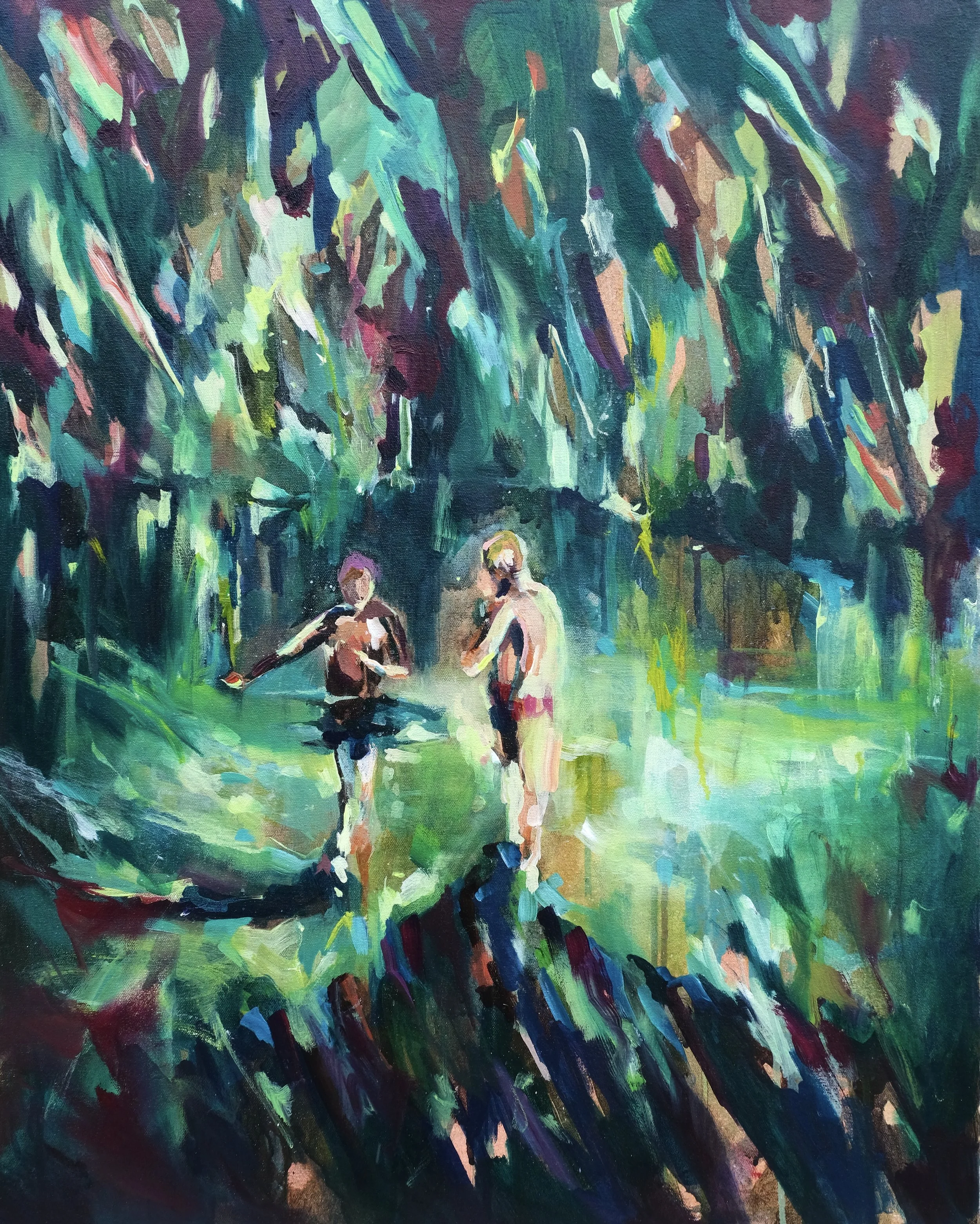 Nocturnes | 24 x 30 | Acrylic and Oil on canvas | For Sale