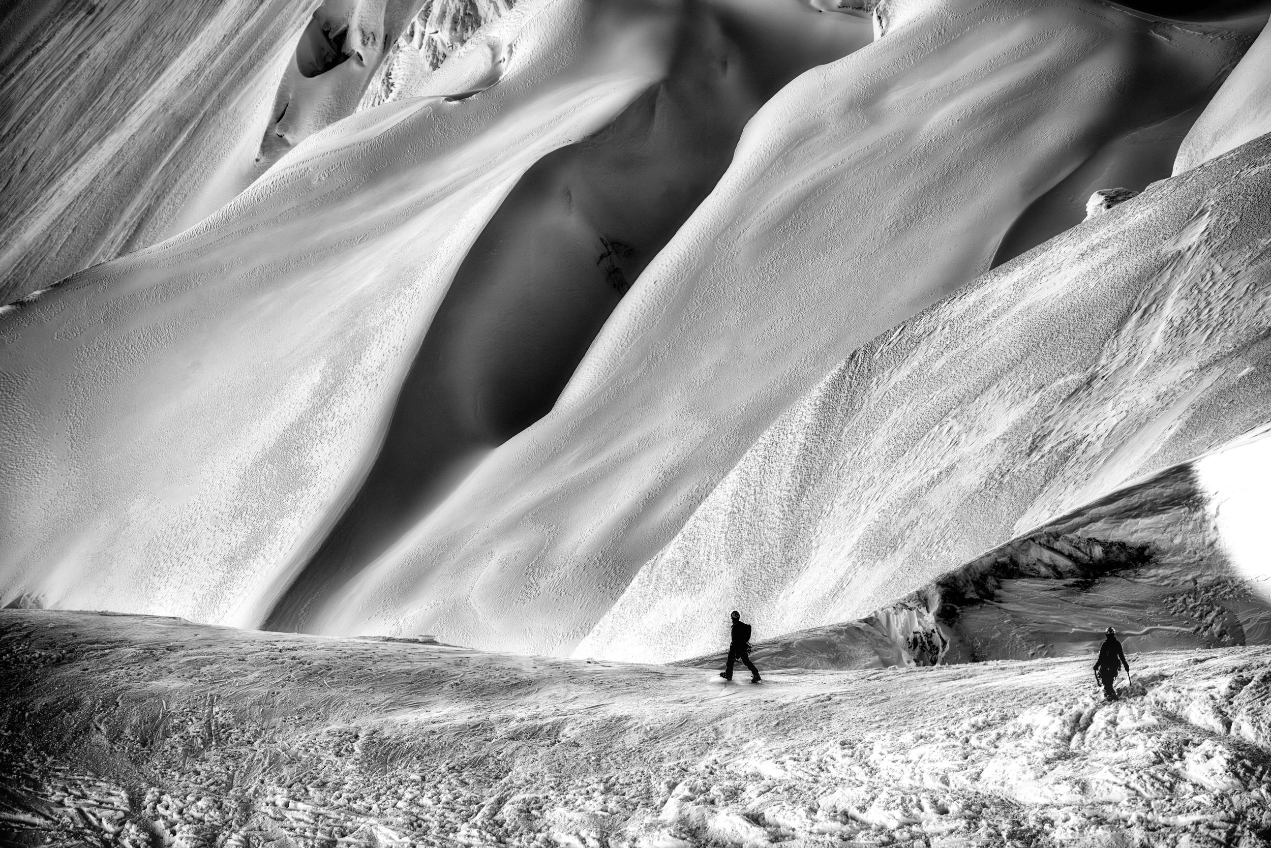 Base of the Midi Arete