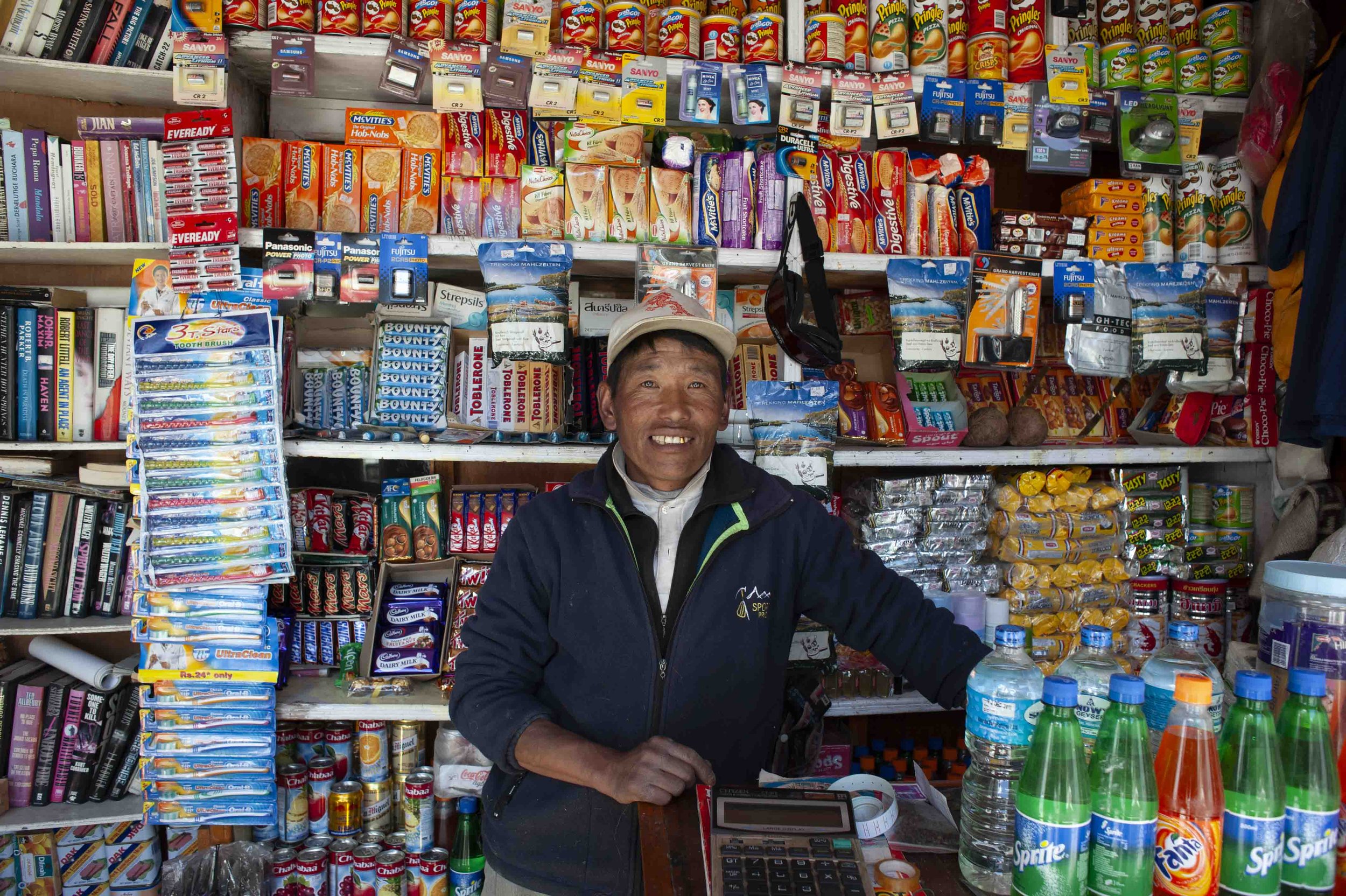 Gokyo, The highest chocolate shop in the world. A major moment when I left in 2009 he gave me a complimentary chocolate bar. I was so honoured!!!