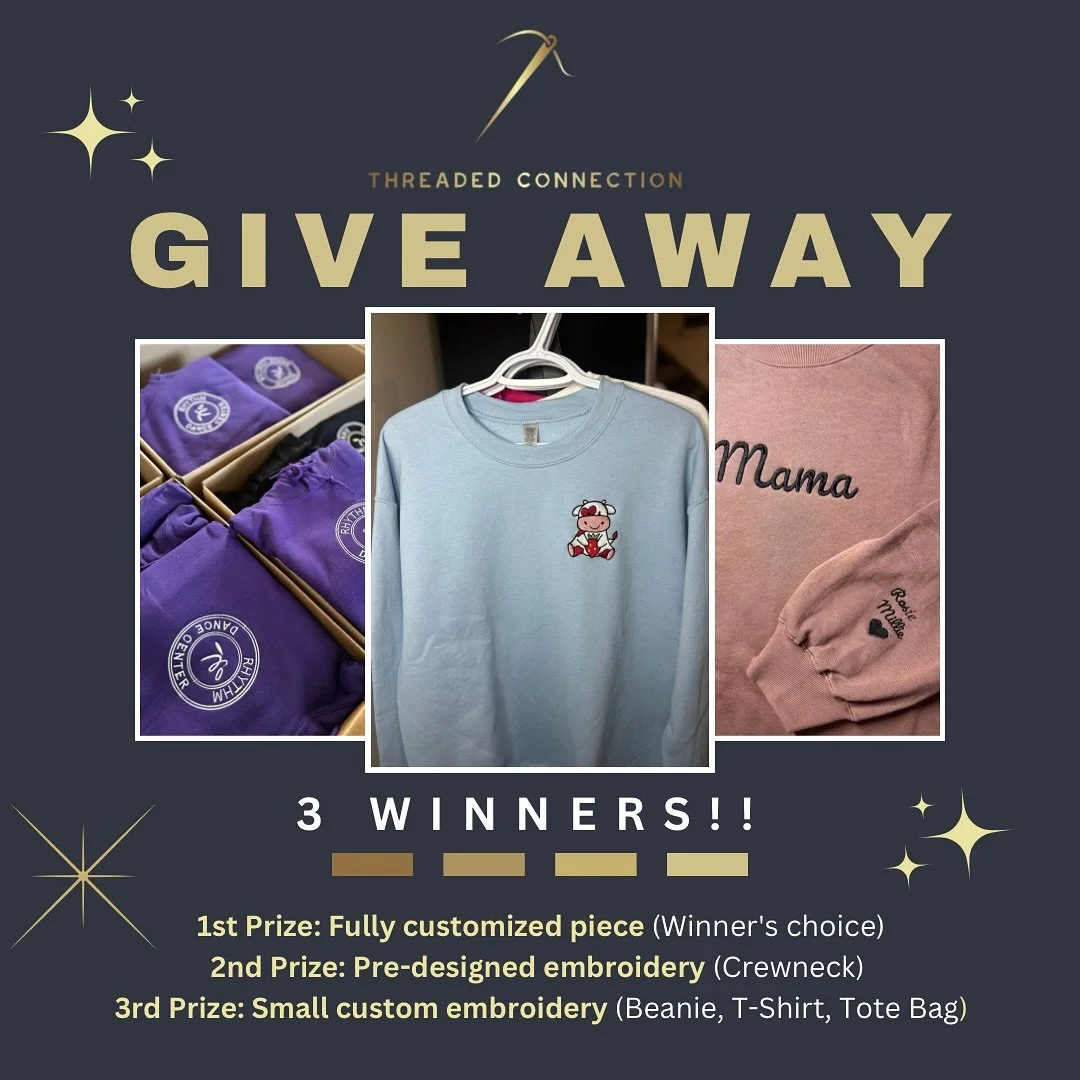 📣 🔥 GIVEAWAY TIME! 🔥 🎁

We&rsquo;re hooking THREE winners up with custom gear! Here&rsquo;s what&rsquo;s up for grabs:

🎯 1st Place: Fully custom hoodie or crewneck&mdash;your choice.

🎯 2nd Place: A custom crewneck made just for you.

🎯 3rd P