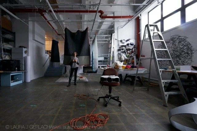 Photo of Michelle Jaffé in her studio