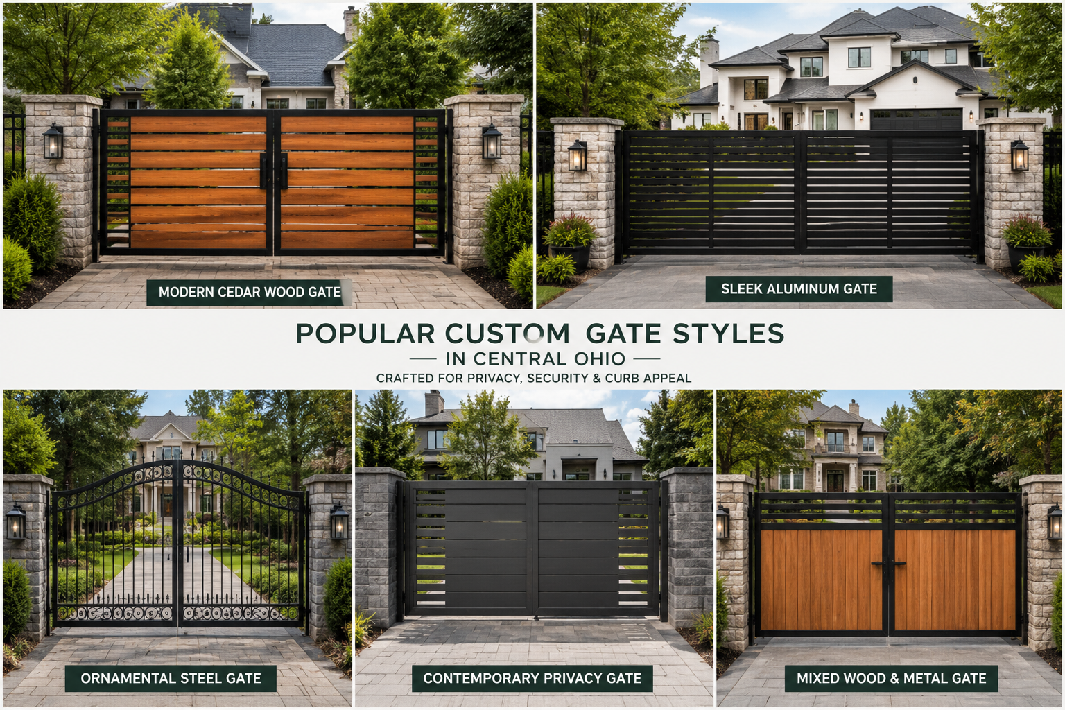 Popular Custom Gate Styles for Central Ohio Homes