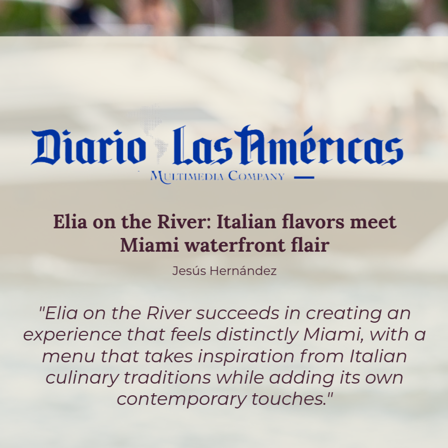 Italian flavors meet Miami waterfront flair