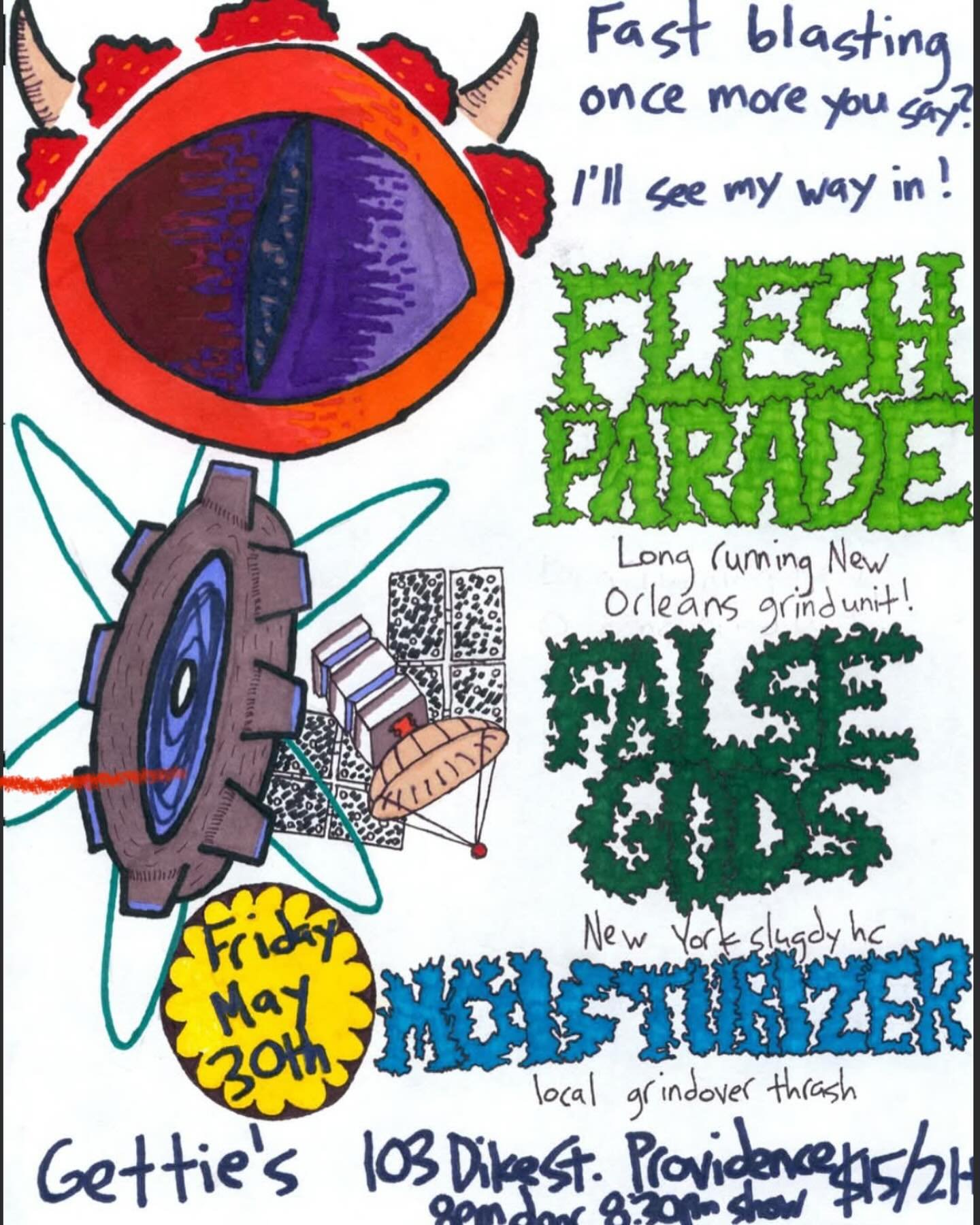 Friday May 30th Nightshade presents Flesh Parade w/ False Gods and Moisturizer :: tickets at fetemusic.com :: doors @ 8pm