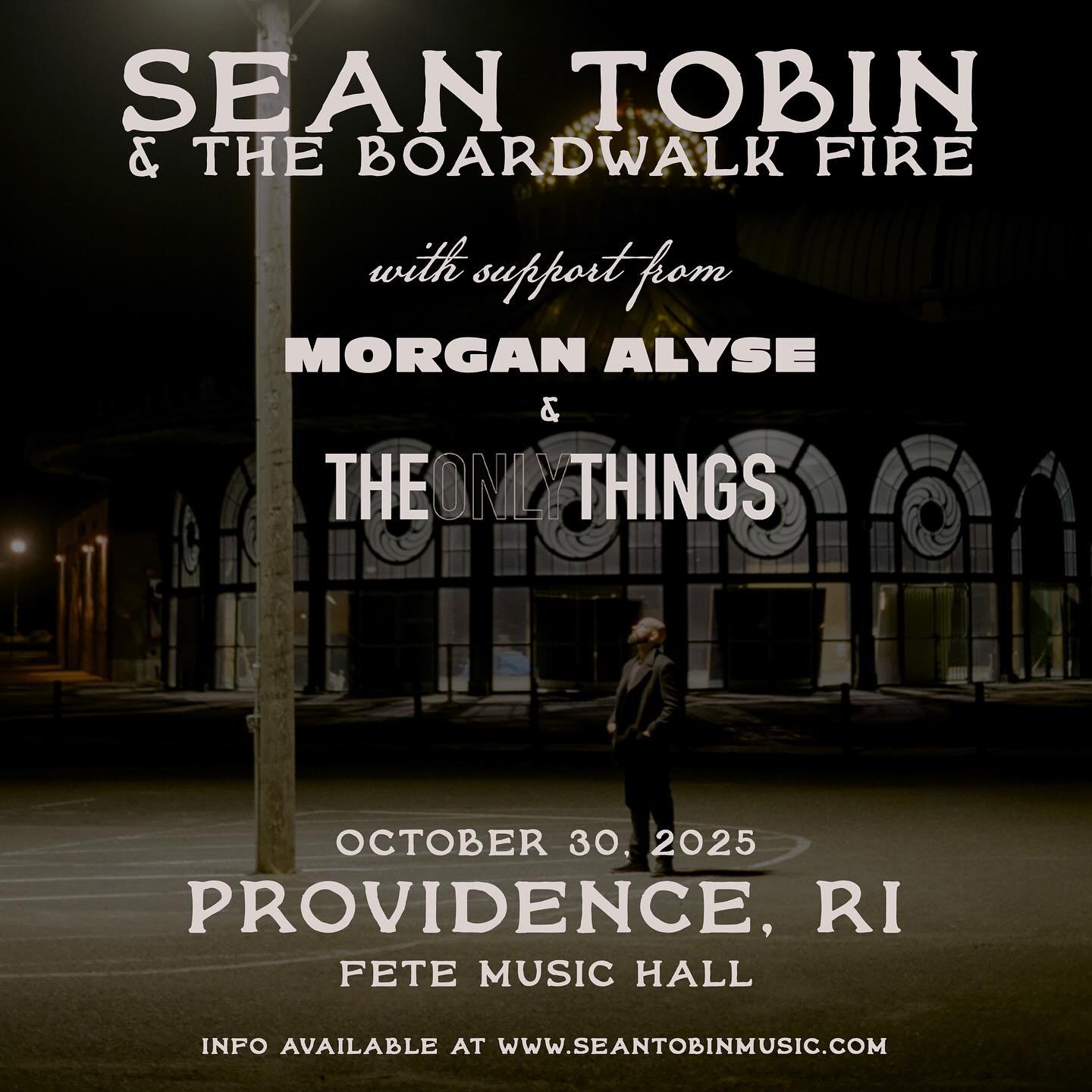 Getties welcomes @seantobinofficial on October 30th. Doors at 7pm.