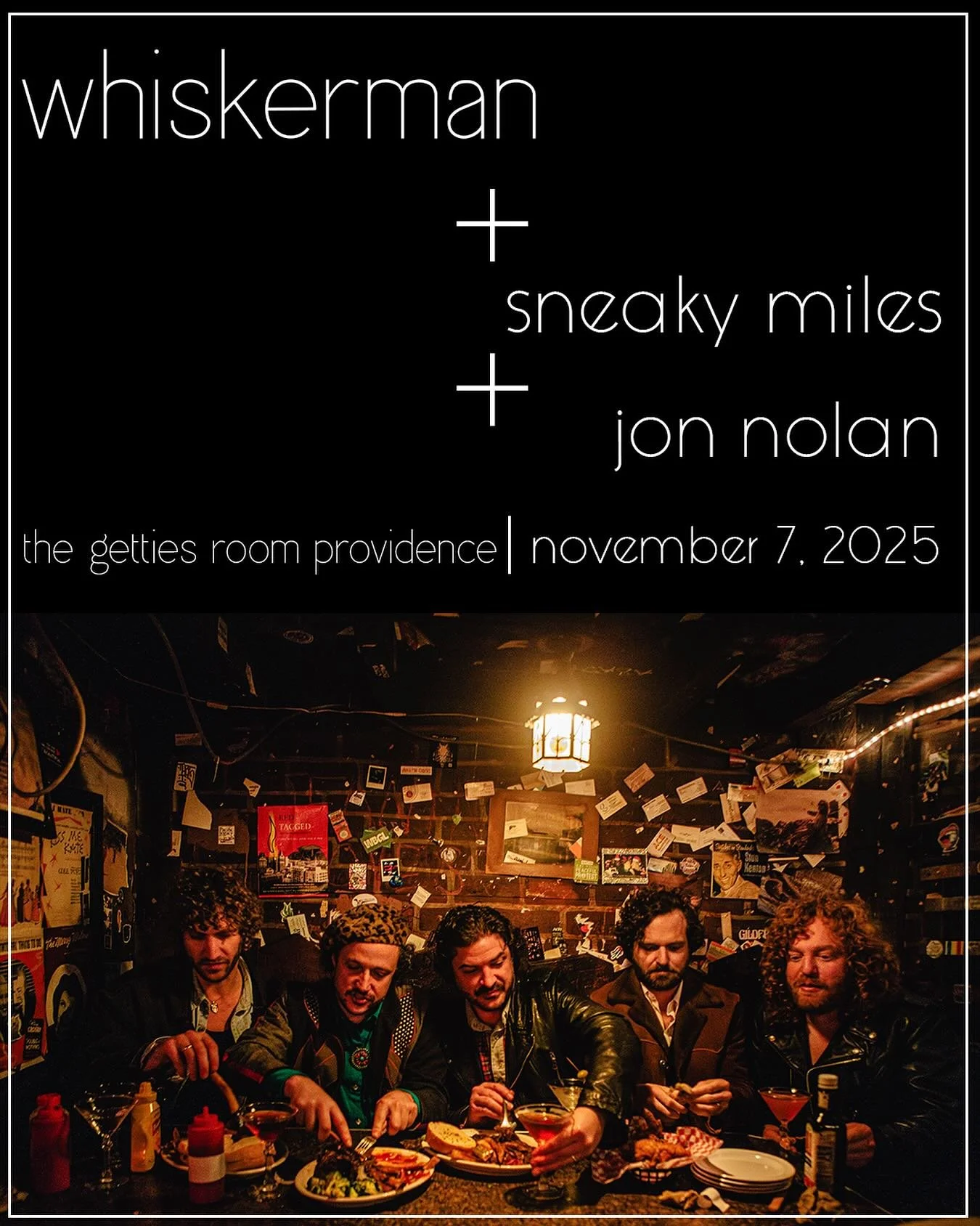 Join us for on 11/7 with @whiskerman @sneakymiles &amp; Jon Nolan. Doors at 7pm ticket link in bio.