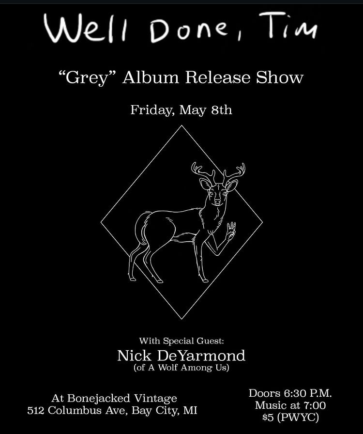 Well Done, Tim CD Release