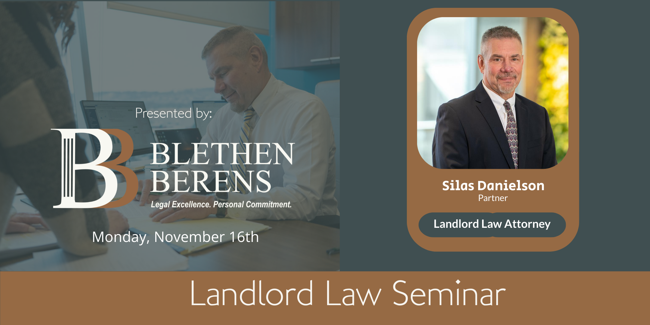 Annual Landlord Law Seminar November 16th