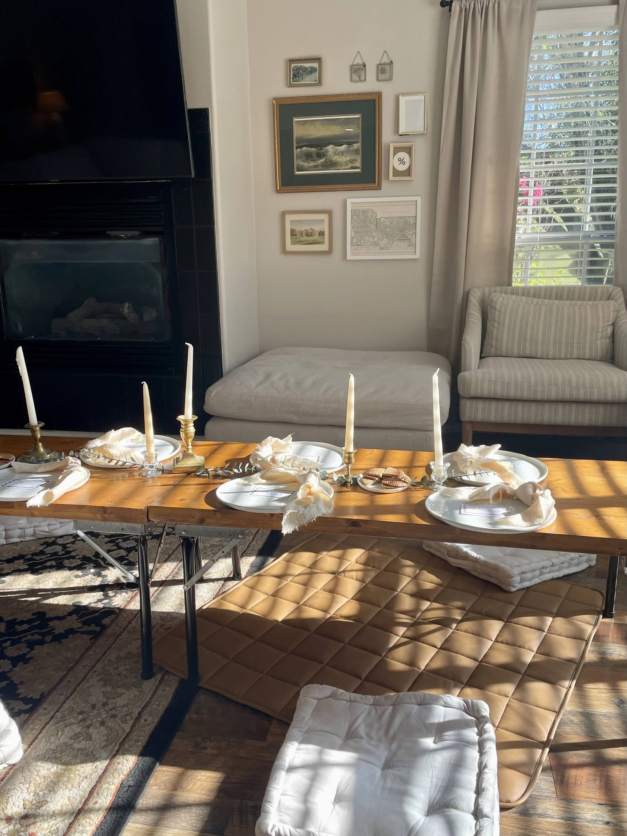 3 Small Wood Tables - $18 each ($50 for all 3)