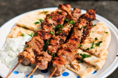 Pork Souvlaki Dinner