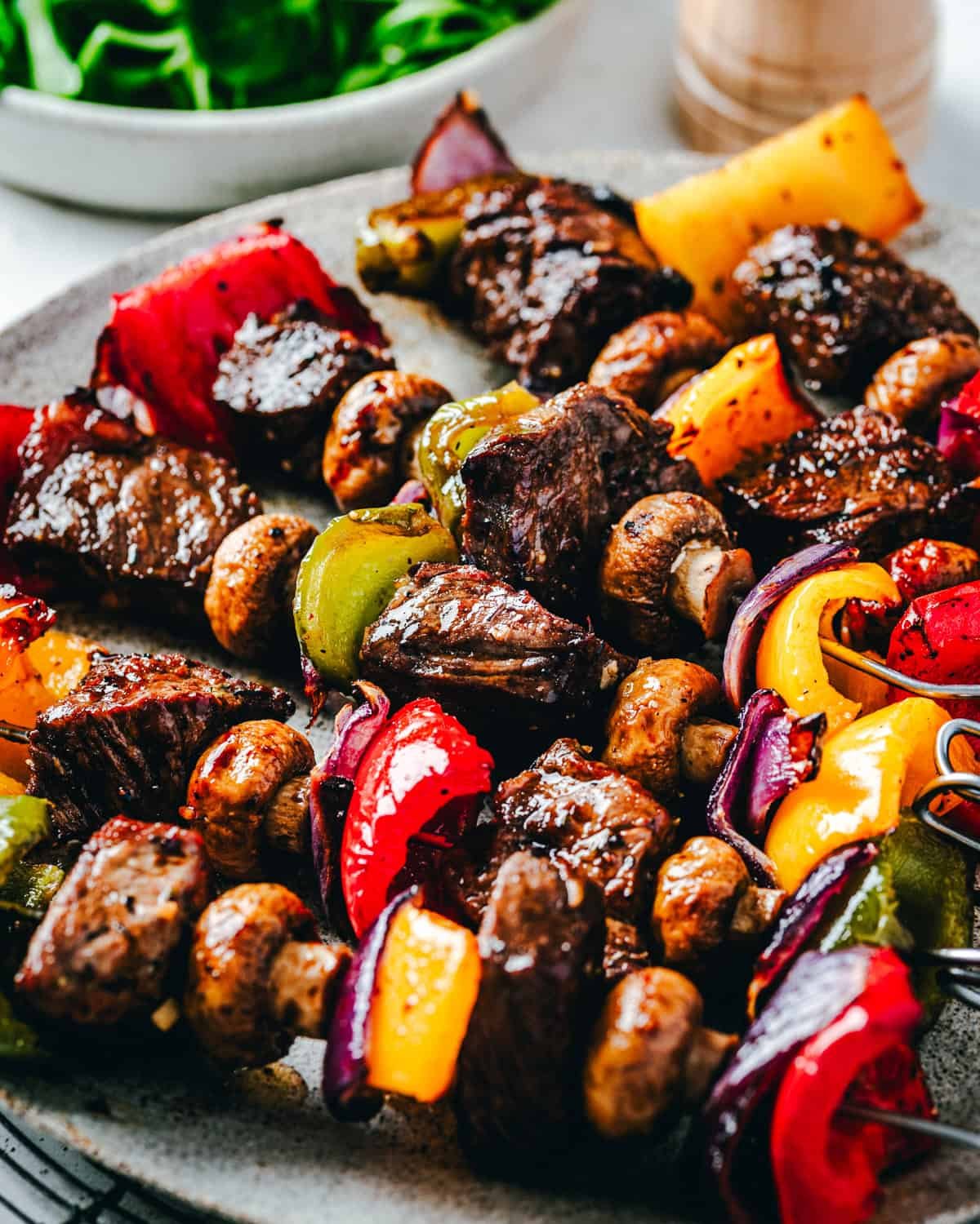 Bulgogi Beef & Vegetable Kabobs (Dinner for 2)