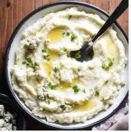 Creamy Blue Cheese Mashed Potatoes