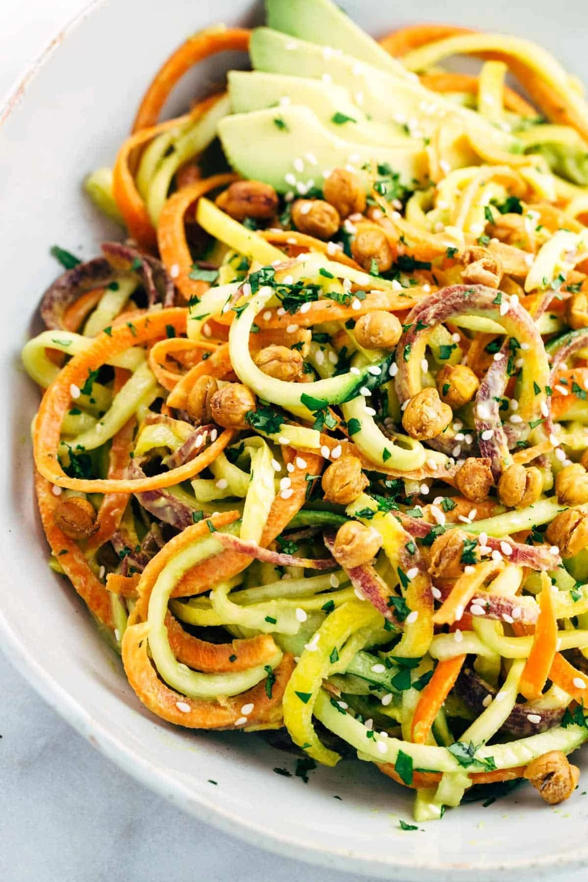 Vegan Spiral Vegetable Salad