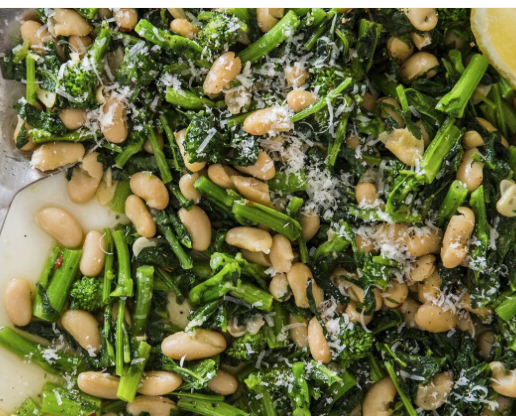 Braised Rapini & White Bean