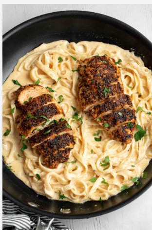 Blackened Chicken Alfredo