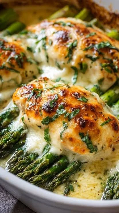 Goat Cheese, Asparagus Stuffed Chicken Breast (GF)