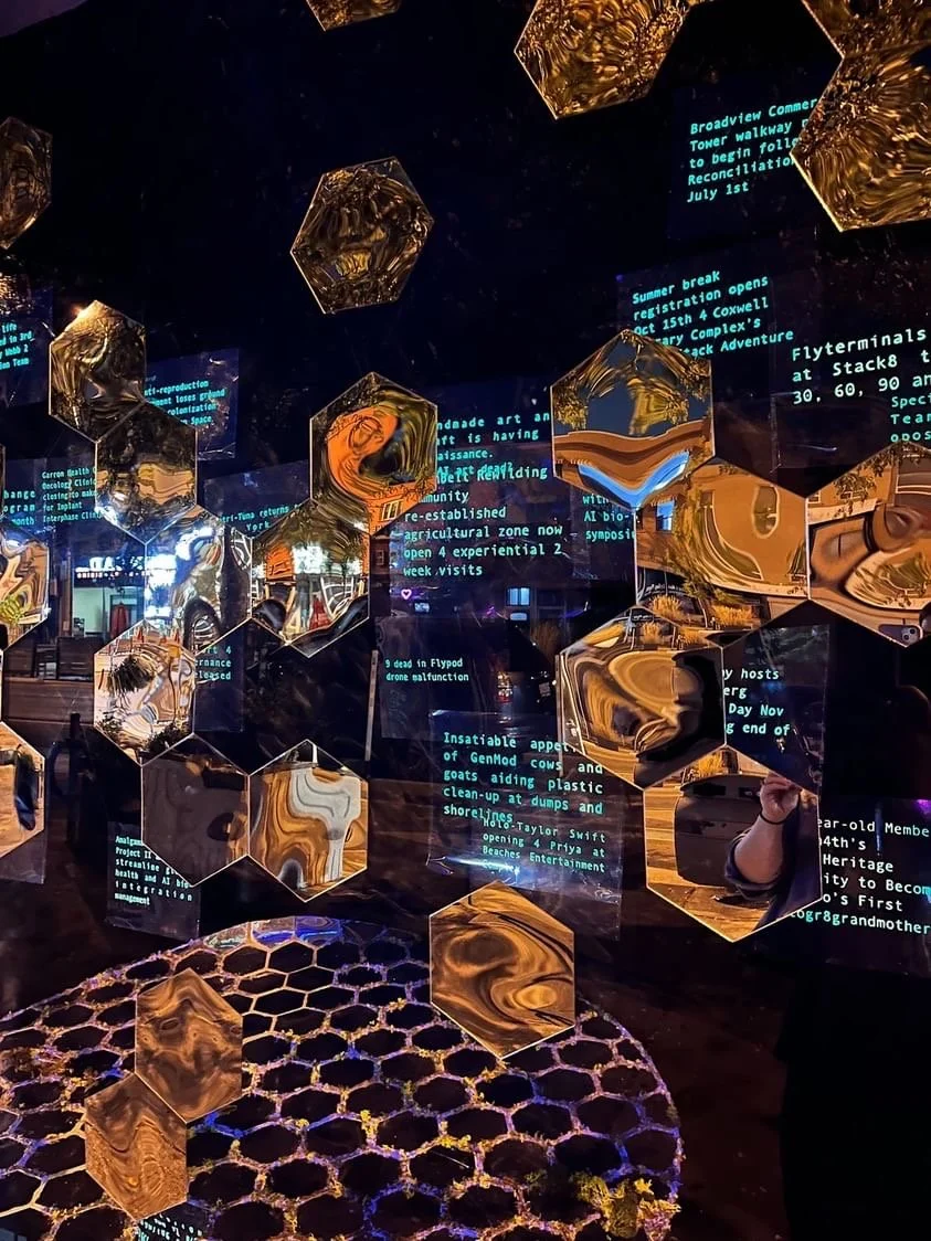 Reflective Foresight for a Dystopian Utopia (Detail), 2023  Photo Credit: Chelsea Virginia