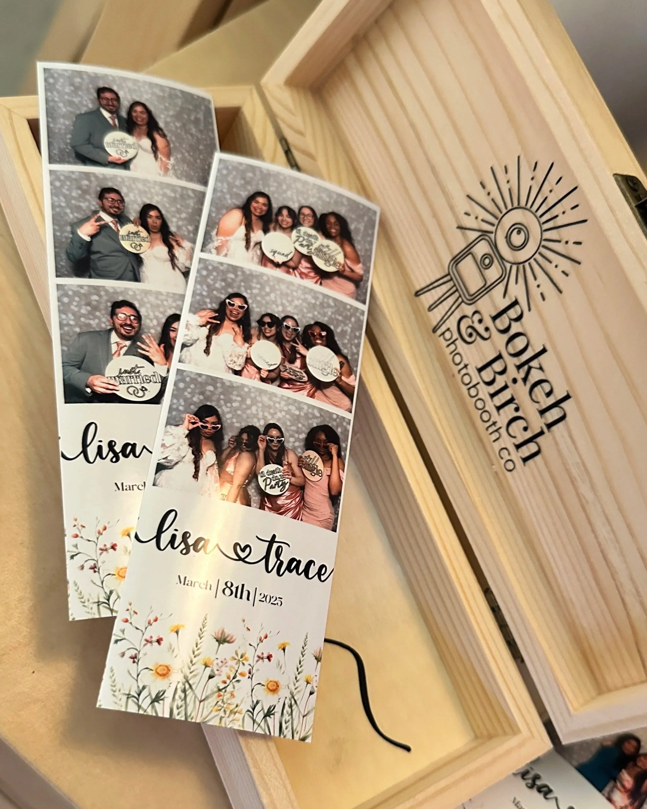 Collect all of your precious photo booth memories in our wooden keepsake print box.