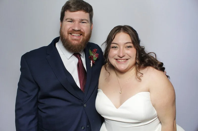 Wedding at Winterbourne Inn, Orange Park, Florida.  Wedding Photo Booth by Bokeh & Birch photobooth co. Jacksonville photo booth rentals. Wooden photo booth