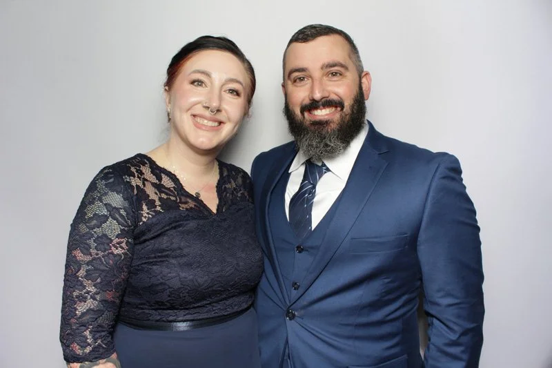 Wedding at Winterbourne Inn, Orange Park, Florida.  Wedding Photo Booth by Bokeh & Birch photobooth co. Jacksonville photo booth rentals. Wooden photo booth