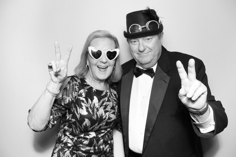 Glam Booth- Ponte Vedra Wedding at Sawgrass Country Club.  Black and white photo booth by Bokeh & Birch photobooth co.  Wedding photo booth rentals near Jacksonville, Florida.