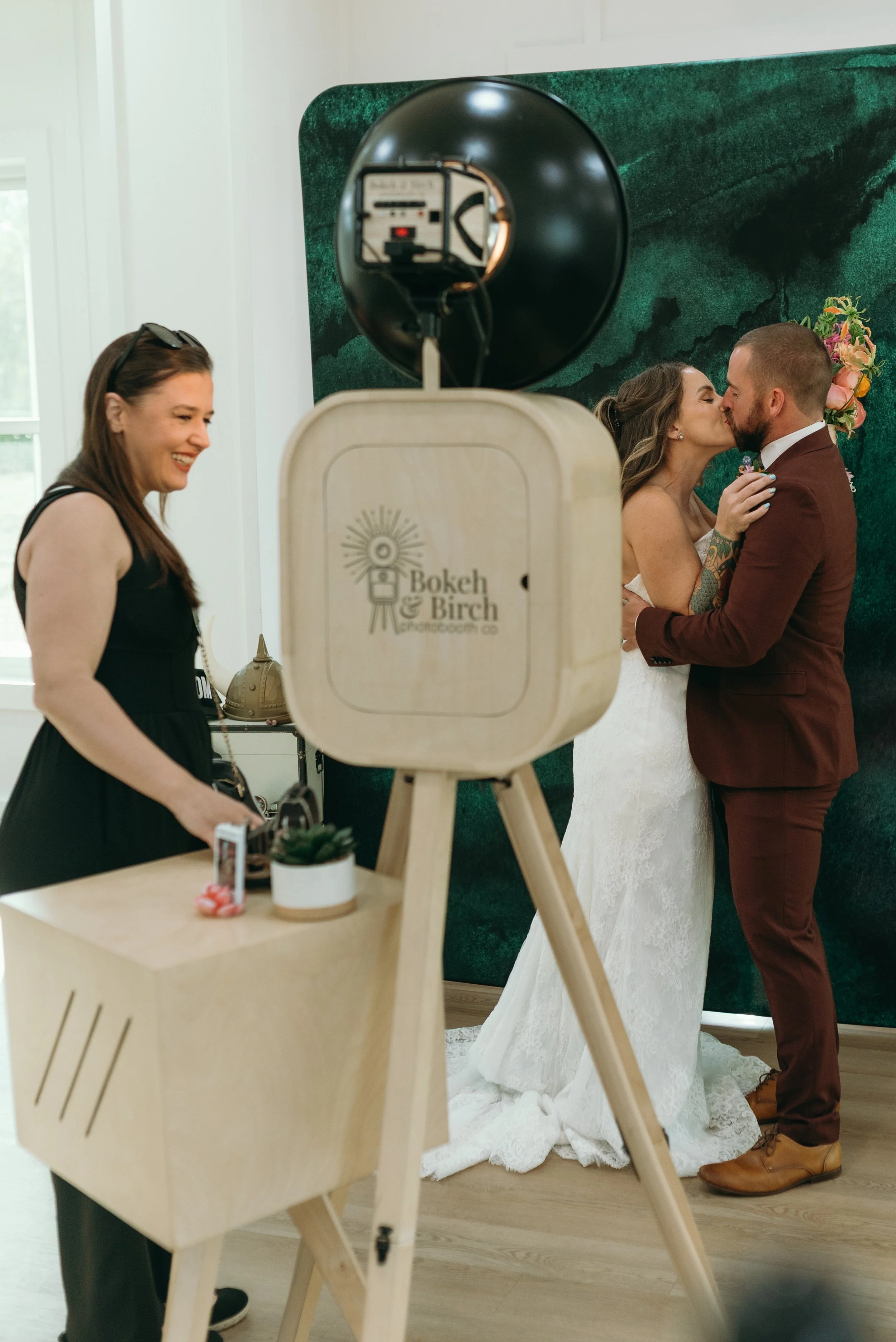 Bokeh & Birch photo booth concierge at Florida wedding
