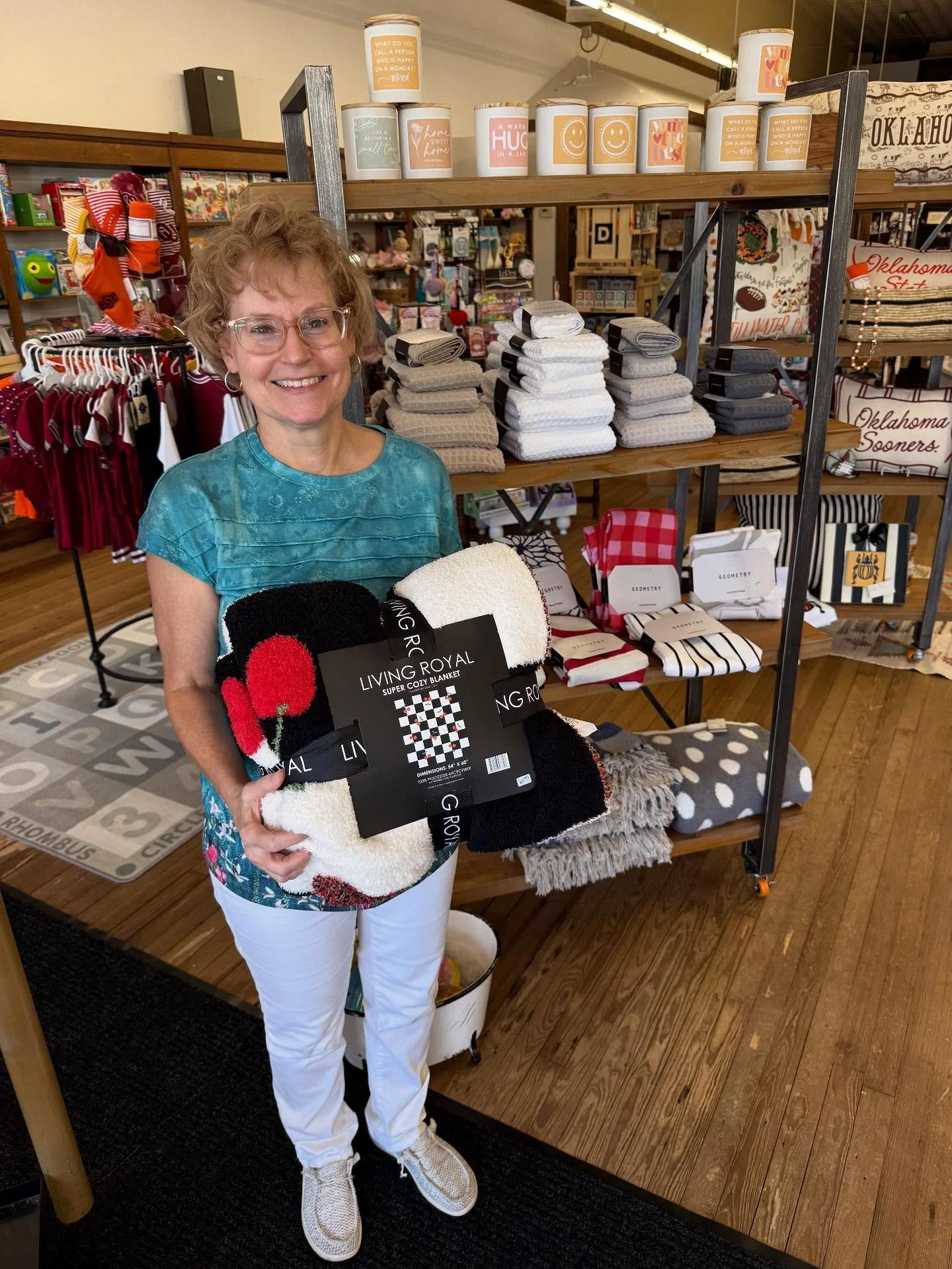 Back with another Employee Favorite Find! 

Susan&rsquo;s pick are these plushy throws! These blankets are so soft, comfy, super cute and a great snuggle size! 

Perfect for any age and make a great gift!