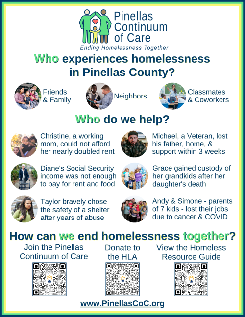 Donate to Help End Homelessness — Pinellas Continuum of Care (CoC)