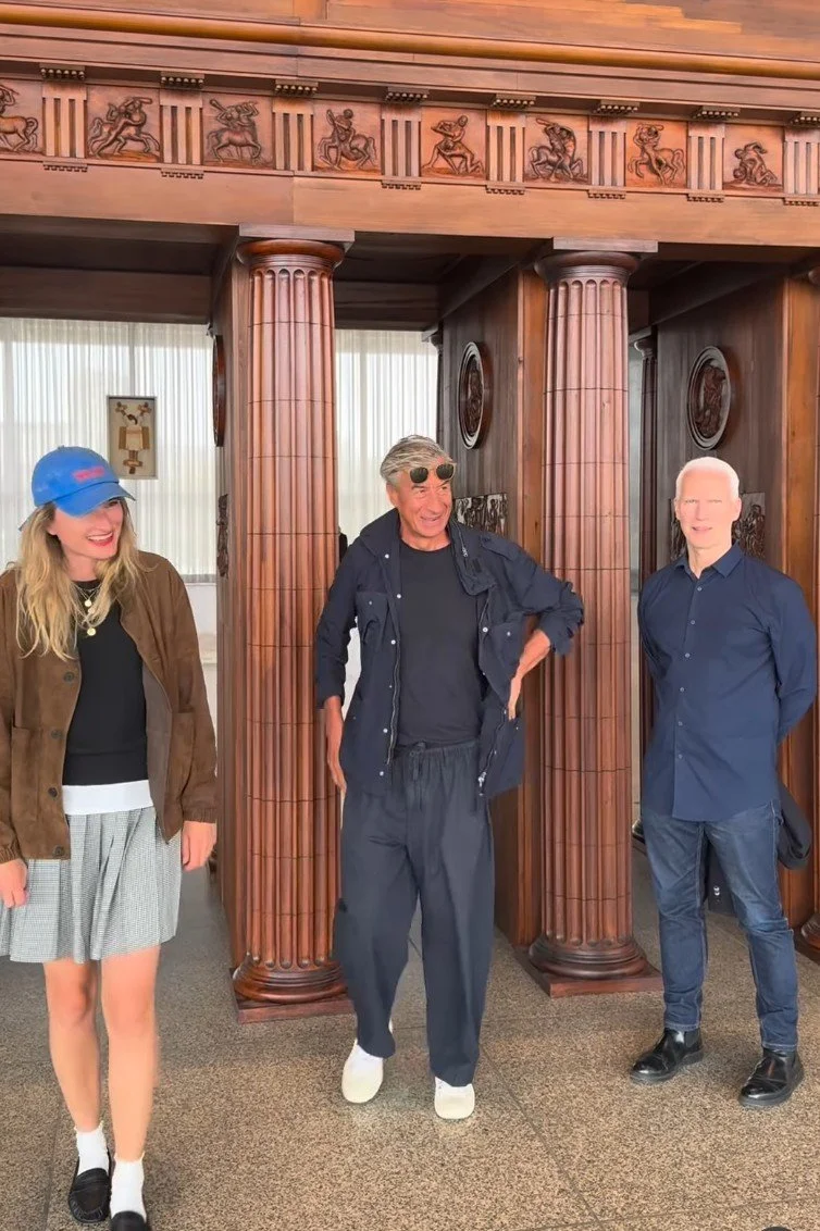 Klaus Biesenbach, Lisa Botti and Maurizio Cattelan at the opening of Cattelan’s NIGHT exhibition at the Neue Nationalgalerie in Berlin.