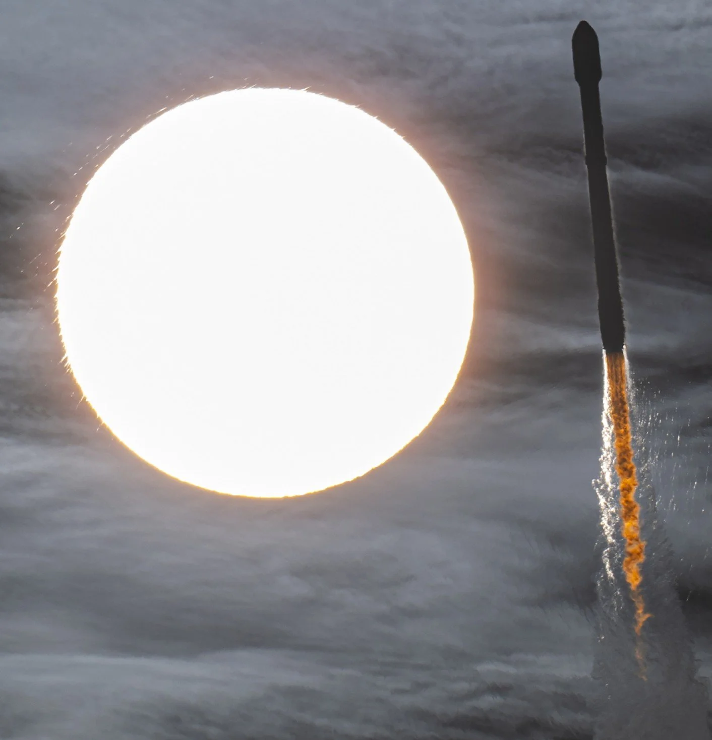 spaceX, rocket in space