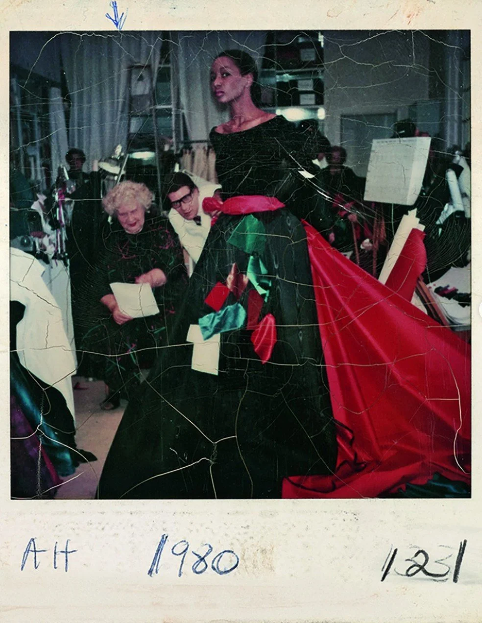 1980 Polaroid from the Henri Matisse x Yves Saint Laurent exhibition at Musée Matisse, Nice