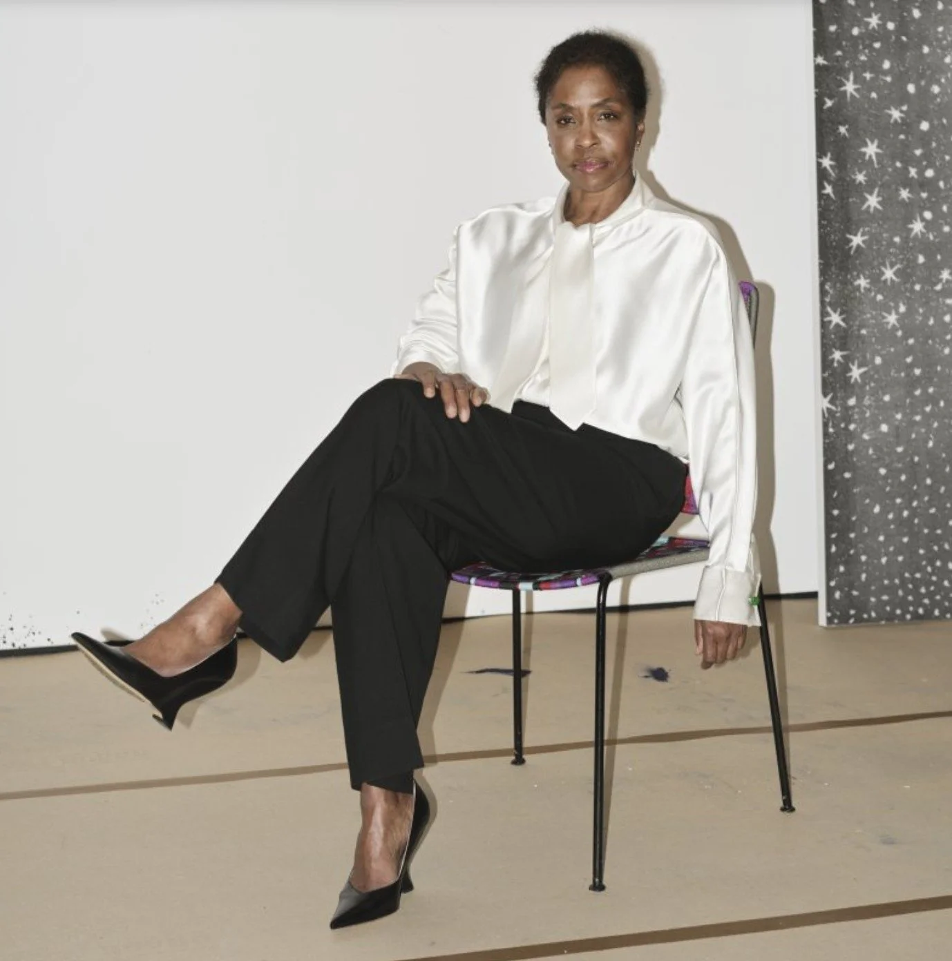 Artist Lorna Simpson wearing Bottega Veneta
