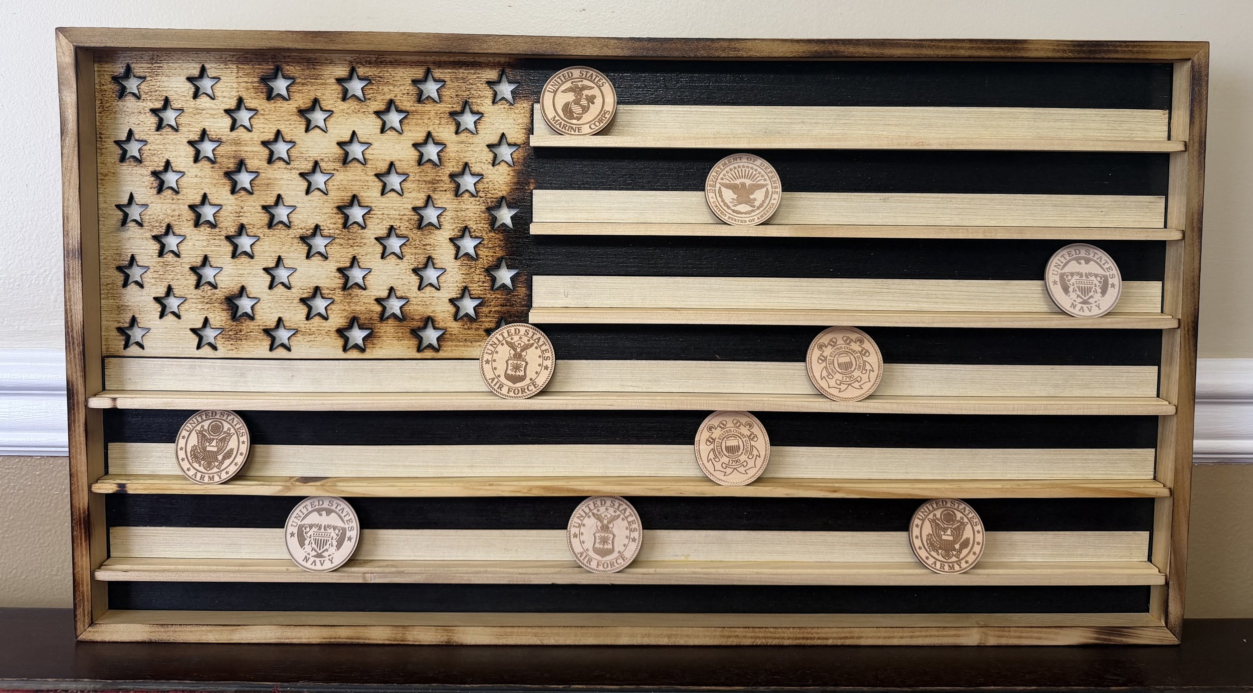 Small American flag - Coin holder