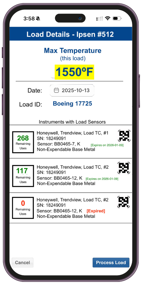 Load Sensor Tracking — C3Data