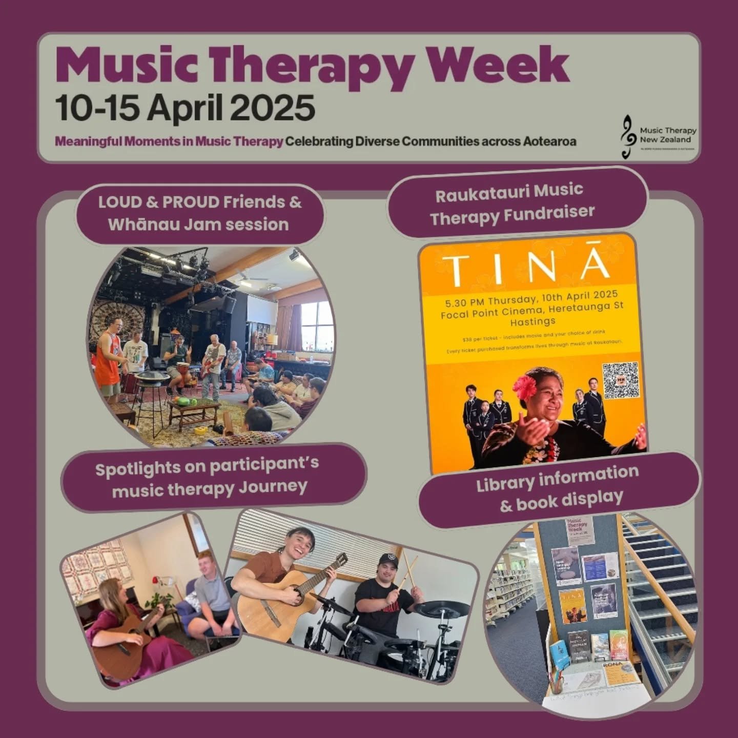 🎶🌻Music Therapy Week Te Matau-a-Māui recap🌻🎶

What an awesome week of celebration and advocacy for the music therapy profession. I've had so much meaningful kōrero with people out and about this week, talking about music therapy and the power of 