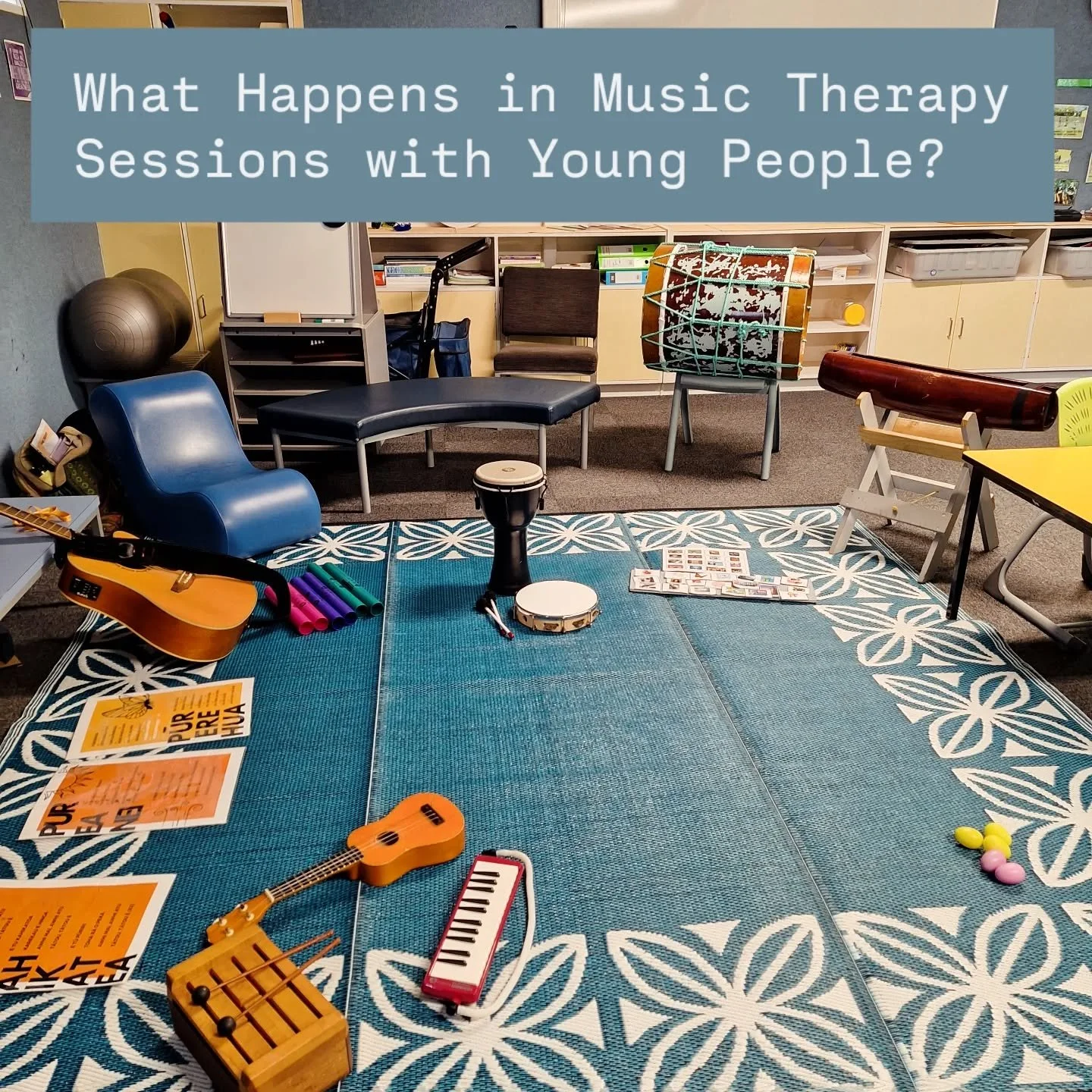 How do one to one music therapy sessions with young people look?

When planning a session I consider a young person&rsquo;s social/emotional/physical goals and how I might create opportunities through the environment setup and session structure to wo