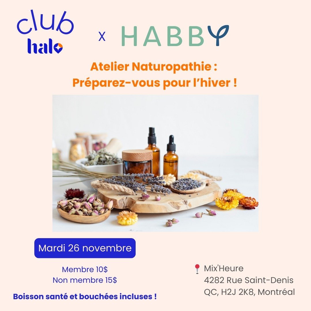 🌿✨ Boostez votre immunit&eacute; naturellement pour affronter l'hiver ! ❄️💪

Rejoignez-nous pour un &eacute;v&eacute;nement sp&eacute;cial avec @myhabbyplace! Martine, notre naturopathe partenaire, vous pr&eacute;sentera des conseils pratiques et d