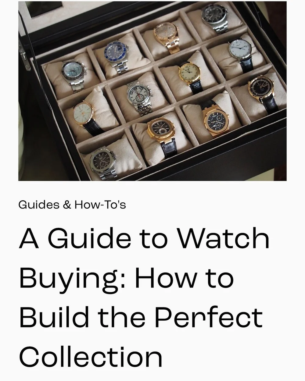 In this blog, we&rsquo;ve helped you narrow down your choices when it comes to building your watch collection. From formal occasions🥂to casual hang outs, this guide considers all factors to aid you along your timepiece journey⏱️👀 

#watchenthusiast