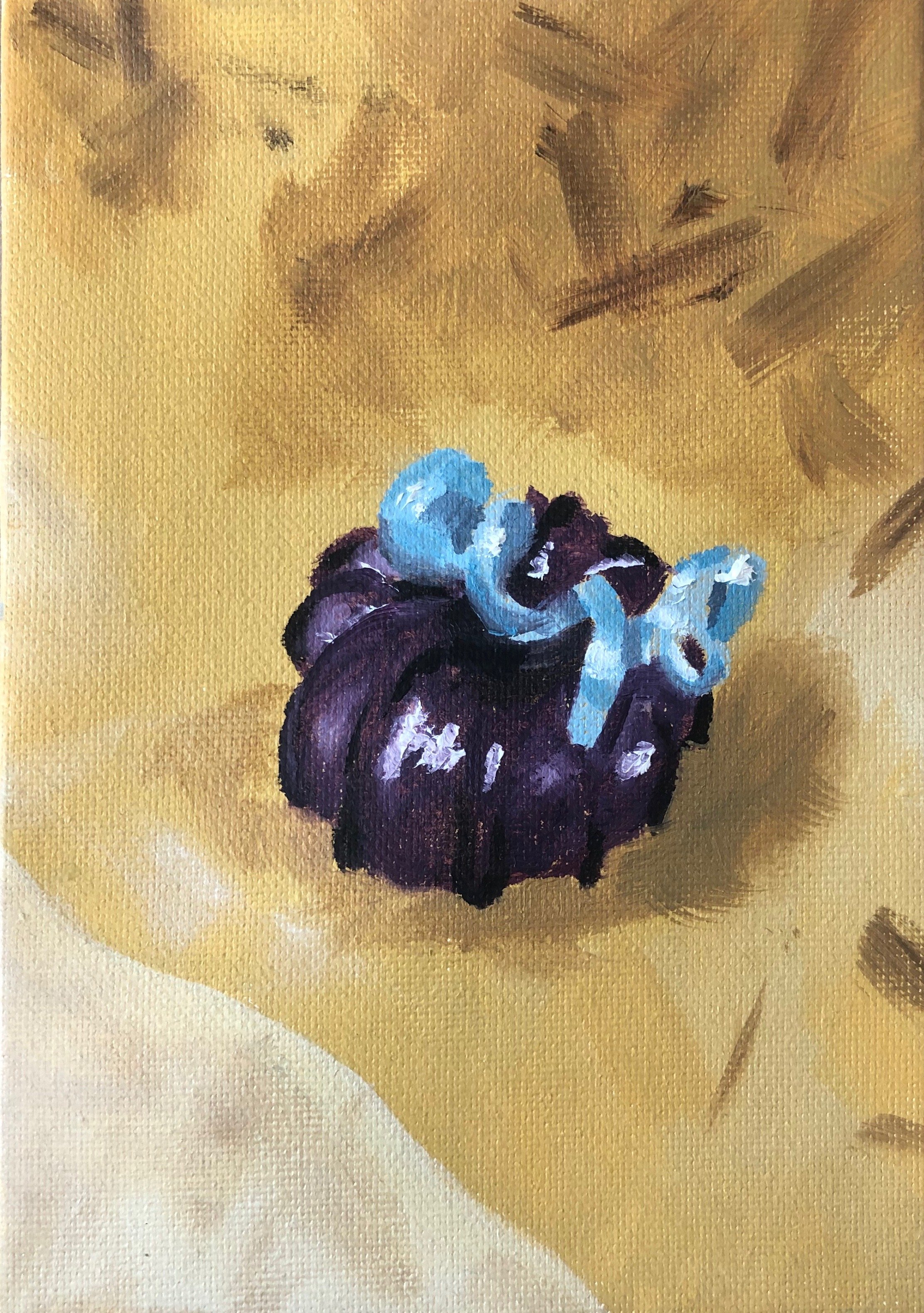 small study, pumpkin. oil on canvas