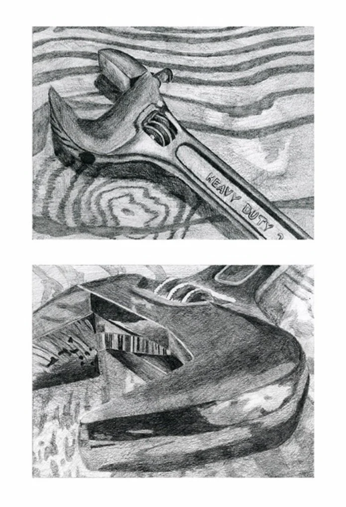 Micro/Macro Observational Graphite Drawings
