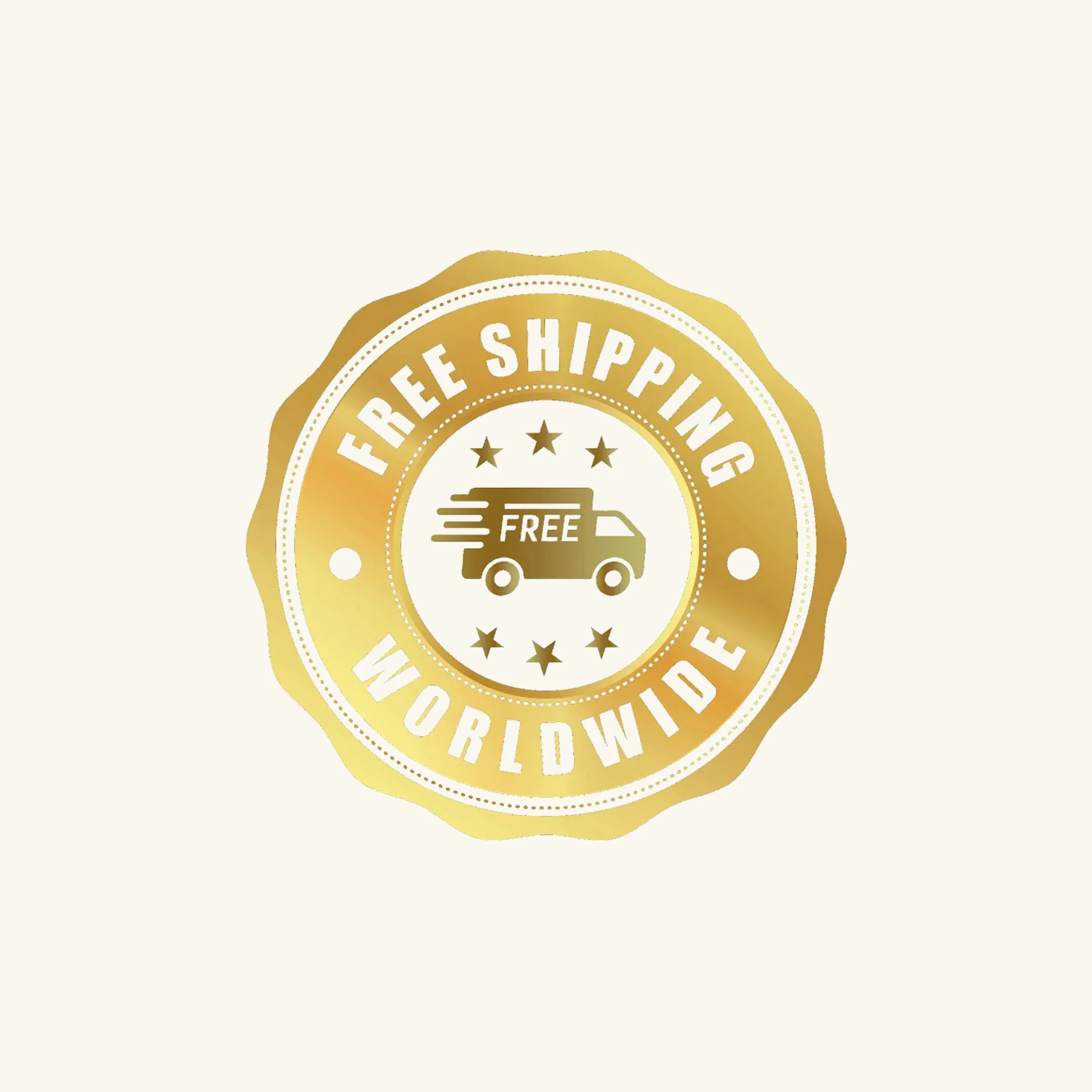Photo of a free shipping sticker