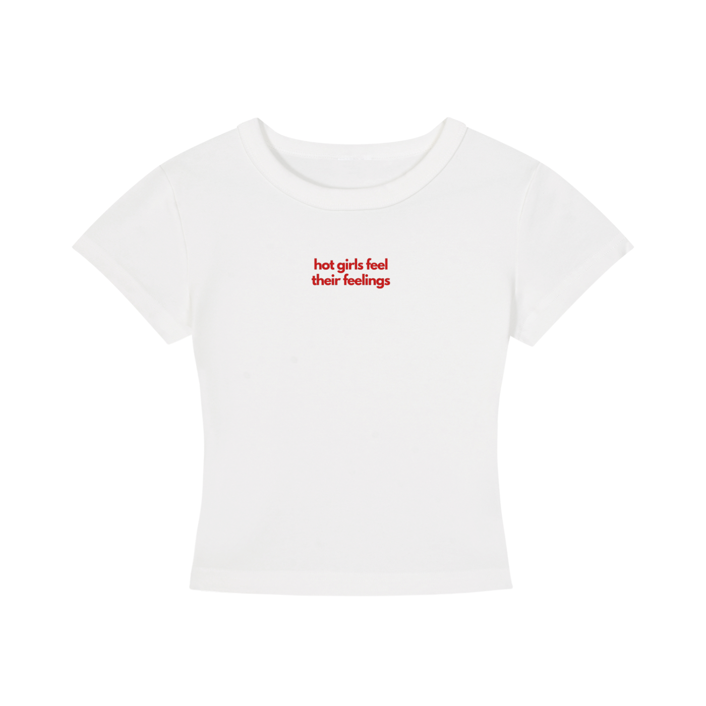 Hot Girls Feel Their Feelings - Women's Cropped T-Shirt