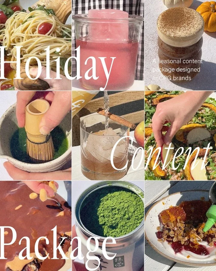 Another holiday content season is here ✨

From cozy fall moments to holiday campaigns, we&rsquo;re creating product-focused magic for the season ahead. Whether it&rsquo;s photo, video, or storytelling, we&rsquo;ll bring your brand to life with ease, 