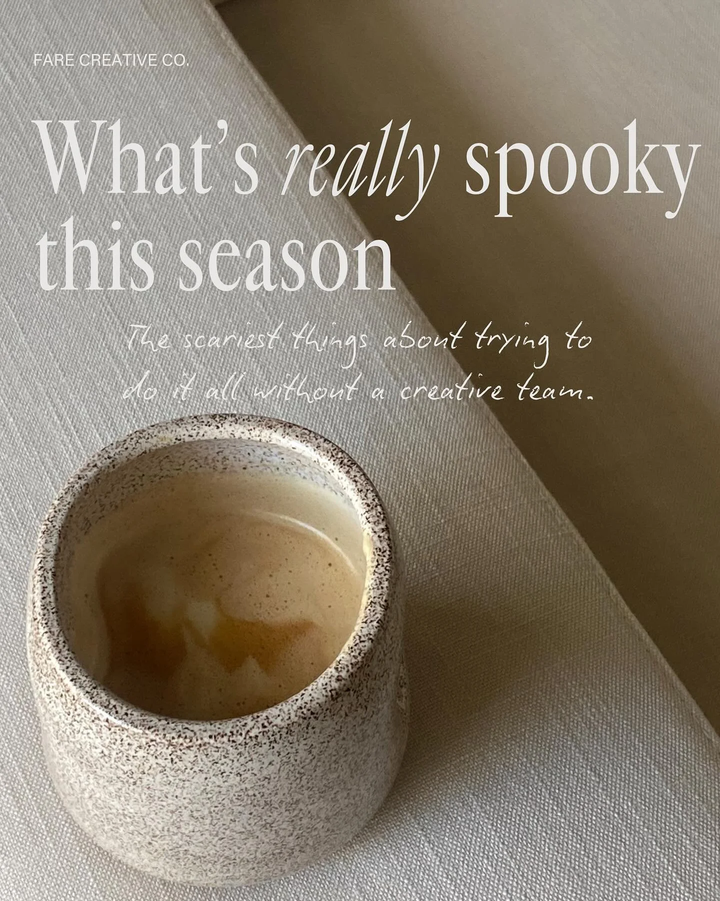 What&rsquo;s really spooky? Forgetting that this work can feel good 💫
&nbsp;
If you&rsquo;re feeling undernourished in your creativity, stuck in your to-do list, or simply craving more aliveness in your work, we&rsquo;d love to create with you. Let&